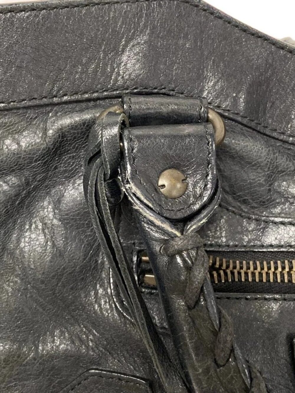 BALENCIAGA The First 103208 Black Leather Handbag - Picture 12 of 15